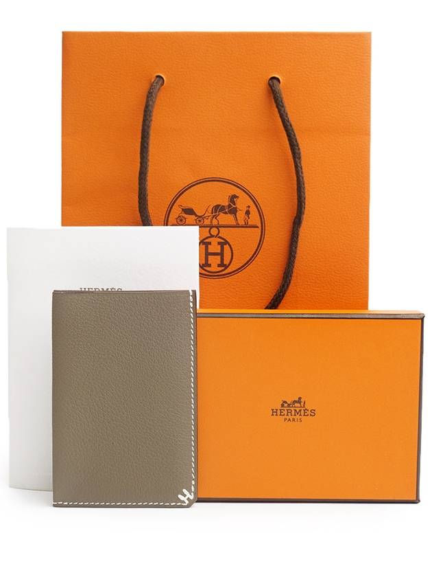 H Sellier 3CC Card Wallet Grey - HERMES - BALAAN 2