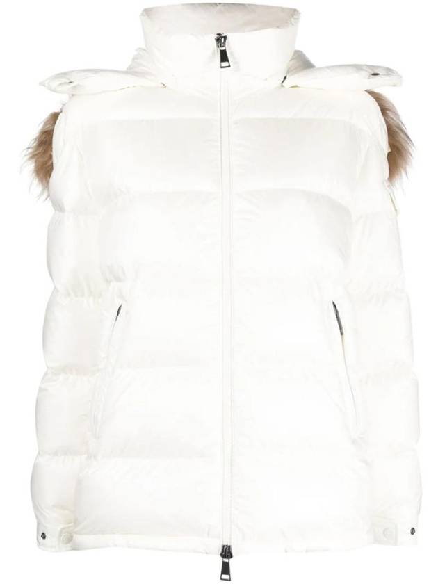 fur trim hooded padded jacket I20931A00187595ZZ - MONCLER - BALAAN 1