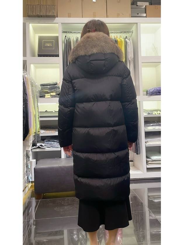 Marrionnier Long Down Jacket Padded Black - MONCLER - BALAAN 4