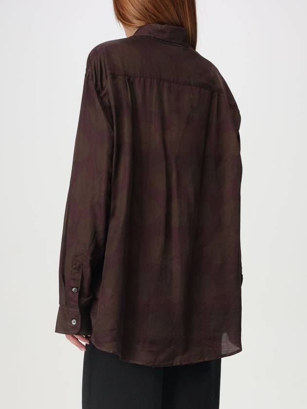 Favourite Dotted Print Cotton Silk Shirt Brown - OUR LEGACY - BALAAN 3