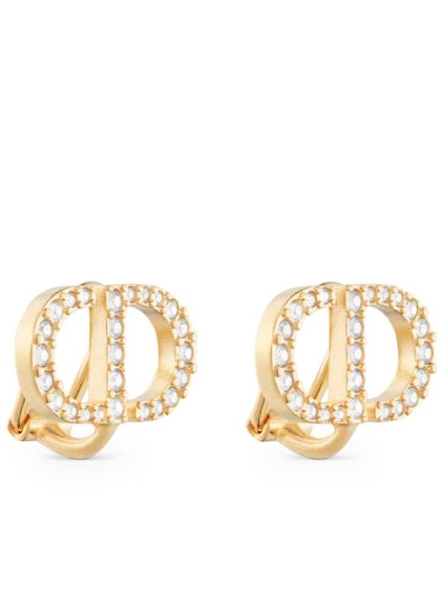 Petit CD Clip Stud Earrings Gold - DIOR - BALAAN 3