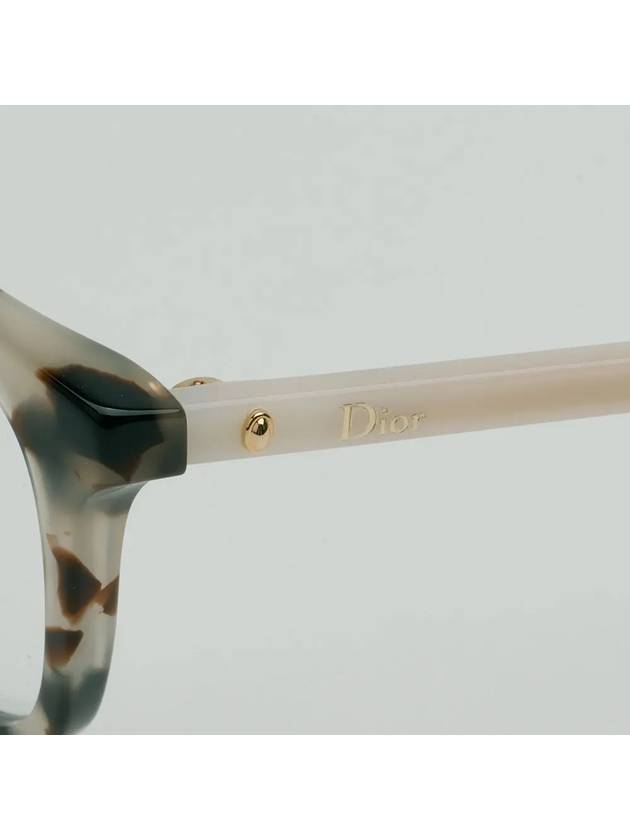 Glasses Frame MONTAIGNE18 C9K Havana White Horned - DIOR - BALAAN 5