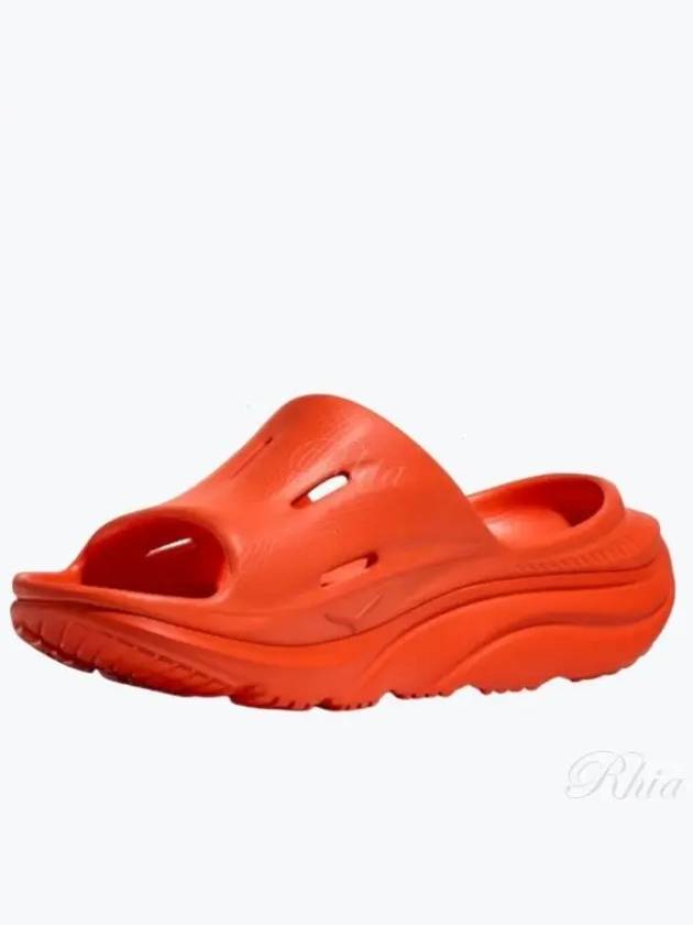 Ora Recovery Slide 3 Slippers Red - HOKA ONE ONE - BALAAN 2