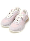 Pink Technical Canvas Suede Drive Women s Sneakers 36 5 - HERMES - BALAAN 1