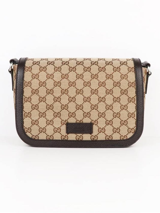 GG Monogram canvas flap messenger bag beige - GUCCI - BALAAN 2