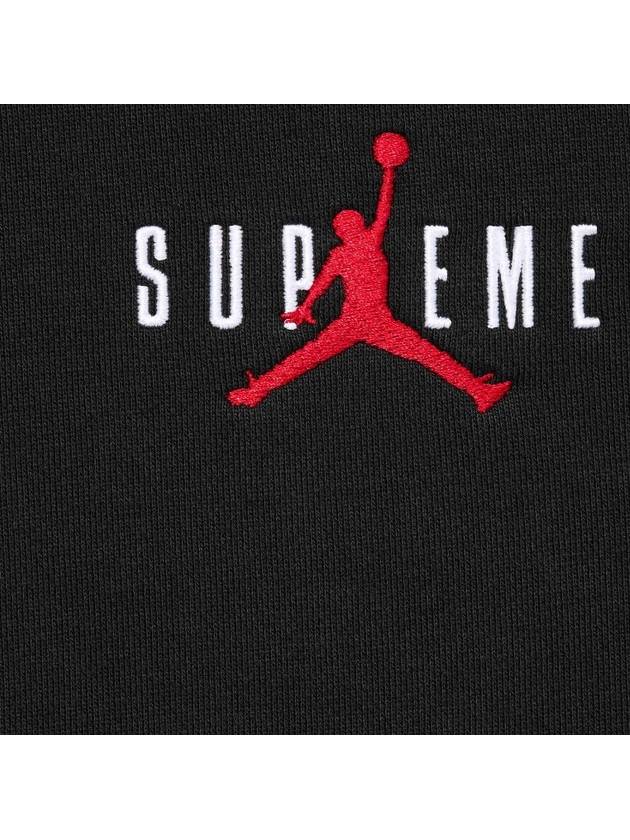 Jordan logo print hoodie black - SUPREME - BALAAN 4