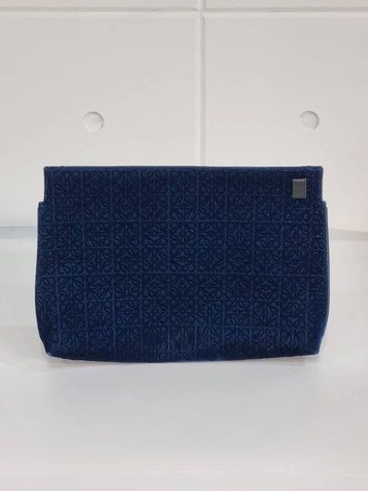 Direx satin blue clutch - LOEWE - BALAAN 2