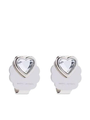 The Charmed Heart Stud Earrings Silver - MARC JACOBS - BALAAN 1