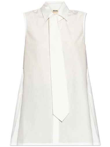 Yohji Yamamoto Oversize Shirt, Women's, White - YOHJI YAMAMOTO - BALAAN 1