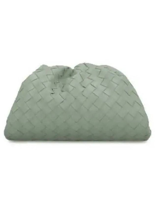 Intrecciato Small Leather Pouch Bag Mint - BOTTEGA VENETA - BALAAN 2