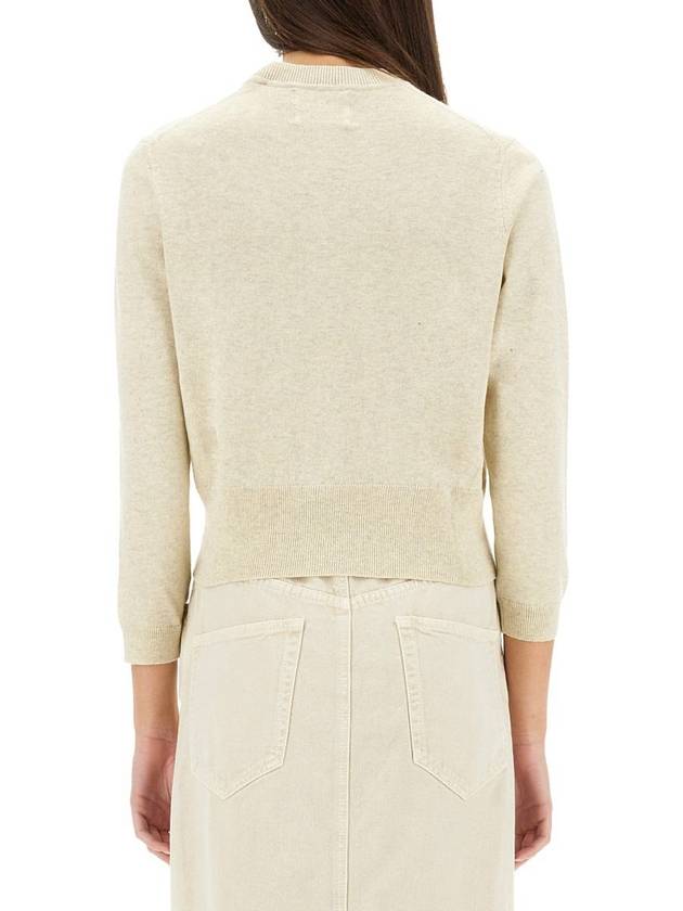 Newton Cotton Cardigan Light Grey - ISABEL MARANT ETOILE - BALAAN 4