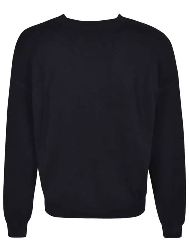 Men's Atley Logo Print Knit Top Navy - ISABEL MARANT - BALAAN 4