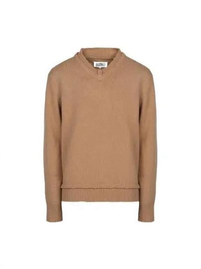 Men's 4 Stitch Elbow Patch Knit Top Beige - MAISON MARGIELA - BALAAN 2