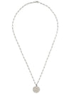 Logo Plaque Stamped Chain Link Necklace Silver - A.P.C. - BALAAN 2