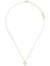 Gancini Large Necklace Brass & Gold - SALVATORE FERRAGAMO - BALAAN 3