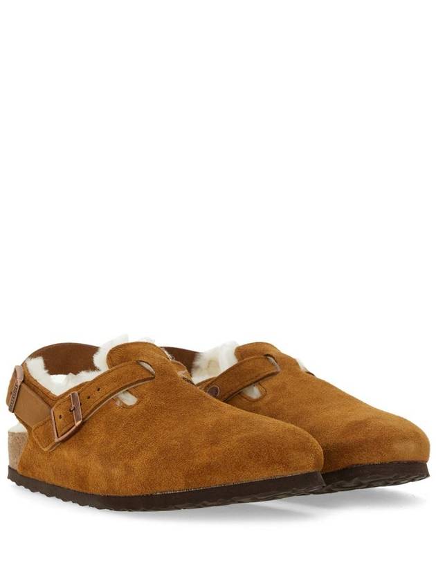 Tokio Shearling Suede Sandals Brown - BIRKENSTOCK - BALAAN 2