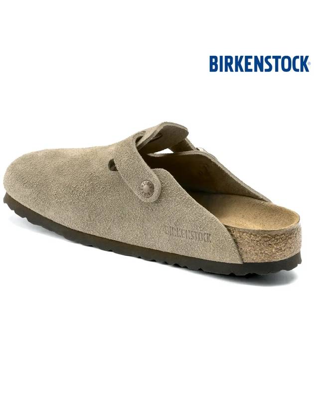 Boston Soft Footbed Suede Leather Sandals Taupe - BIRKENSTOCK - BALAAN 8