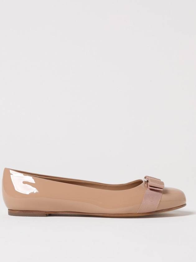 Women’s Varina Bellet Flats Brown - SALVATORE FERRAGAMO - BALAAN 2