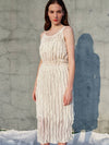 Ariana Natural Pleated Chiffon DressIvory - SORRY TOO MUCH LOVE - BALAAN 1