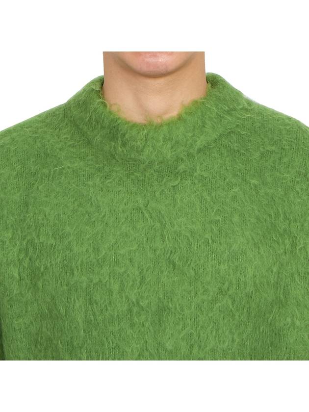 Mohair Wool Jumper Knit Top Green - ACNE STUDIOS - BALAAN 7