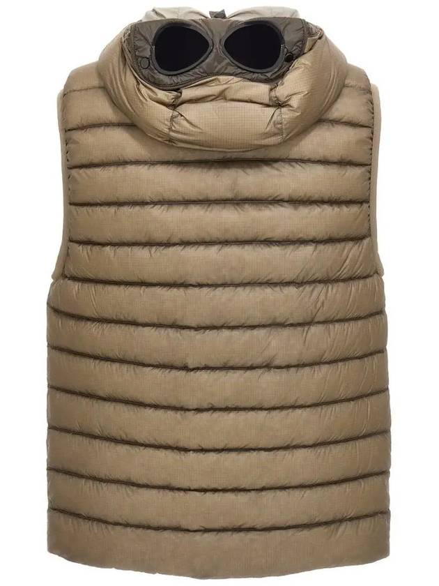 D.D. Shell Goggles Down Vest Beige - CP COMPANY - BALAAN 3