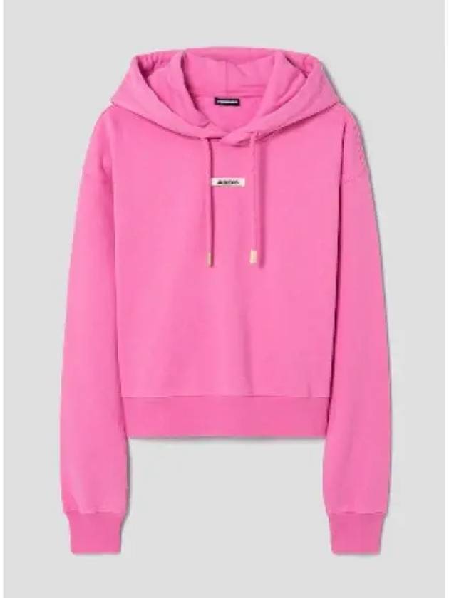 Le Sweatshirt Gros Grain Cotton Hoodie Pink - JACQUEMUS - BALAAN 2