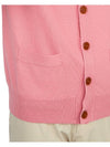 Embroidery Logo Fine Wool Cardigan Pink - VIVIENNE WESTWOOD - BALAAN 10