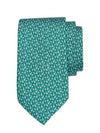 Giraffe Print Silk Tie Green - SALVATORE FERRAGAMO - BALAAN 2