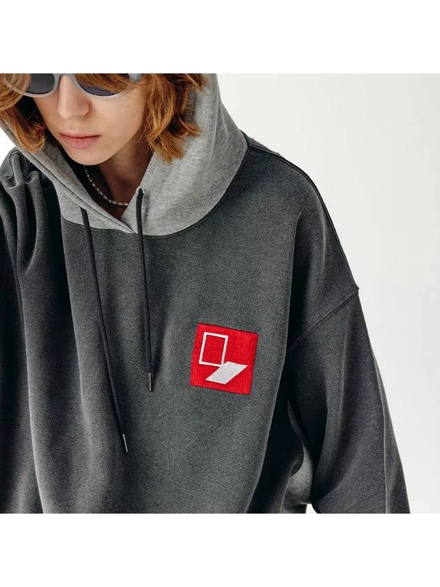 Unisex BXMXHD Door Box Sweat Hoodie Mix Charcoal - CHANCE'S NOI - BALAAN 4