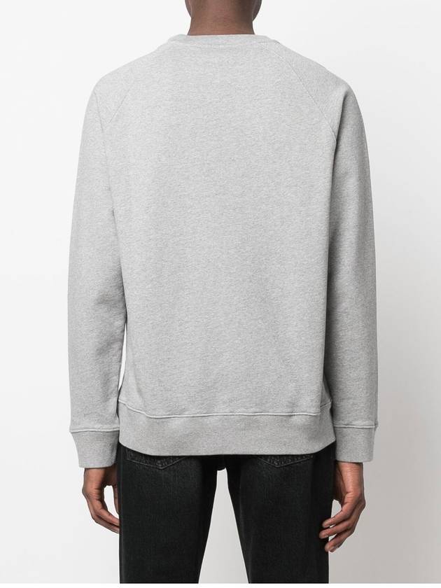 Fox Stamp Logo Cotton Sweatshirt Grey - MAISON KITSUNE - BALAAN 6