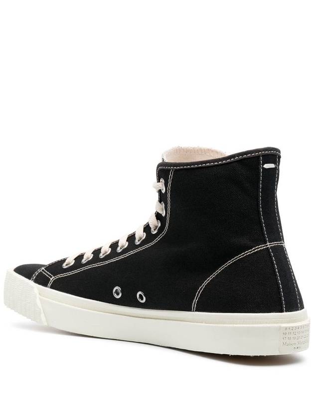 Tabi Split Toe High Top Sneakers Black - MAISON MARGIELA - BALAAN 5