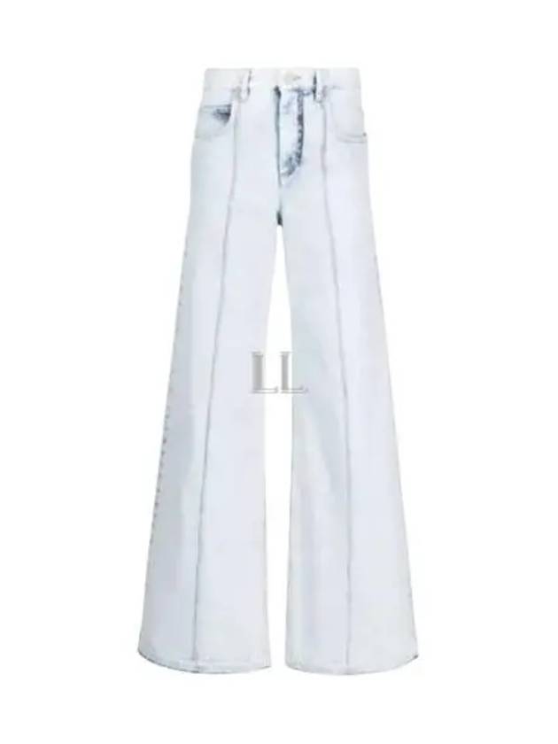 Noldy Denim Wide Jeans Light Blue - ISABEL MARANT - BALAAN 2