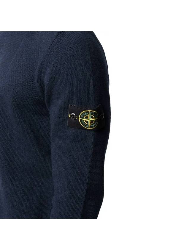 Comfort Wool Cotton Knit Top Navy - STONE ISLAND - BALAAN 5