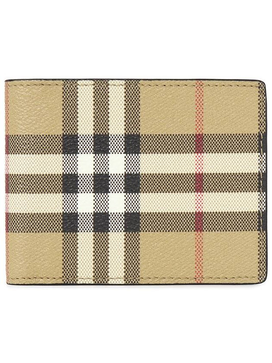 Vintage Check Slim Half Wallet Beige - BURBERRY - BALAAN 2