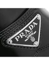 Triangle Logo Chocolate Brushed Leather Loafers Black - PRADA - BALAAN 6