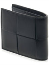 Intrecciato Half Wallet Black - BOTTEGA VENETA - BALAAN 4