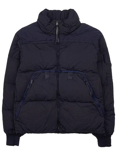 Men's Eco Chrome Quilted Short Padding Navy - CP COMPANY - BALAAN 2