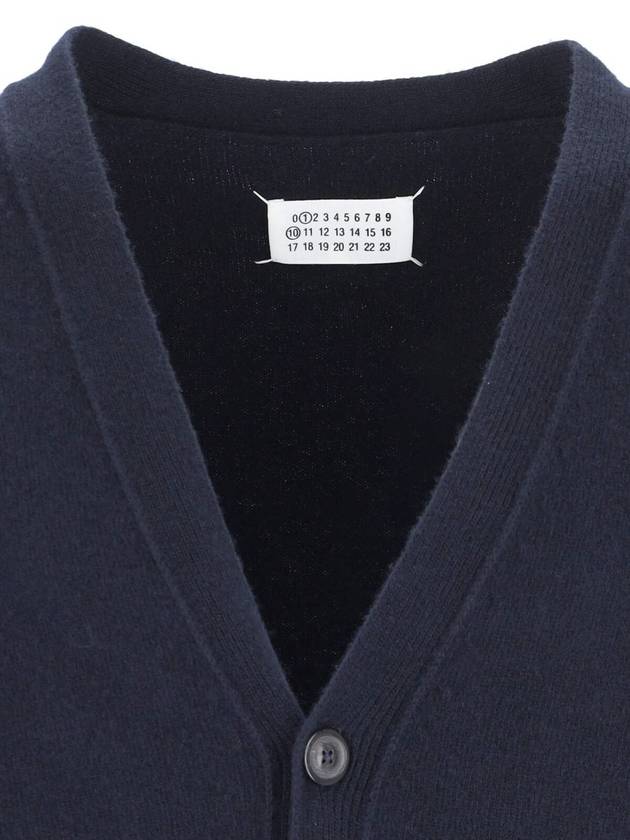 Maison Margiela Navy Blue Wool Knitwear - MAISON MARGIELA - BALAAN 4