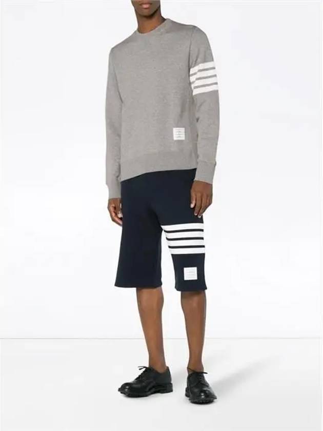 4 Bar Loopback Jersey Sweatshirt Light Grey - THOM BROWNE - BALAAN 6