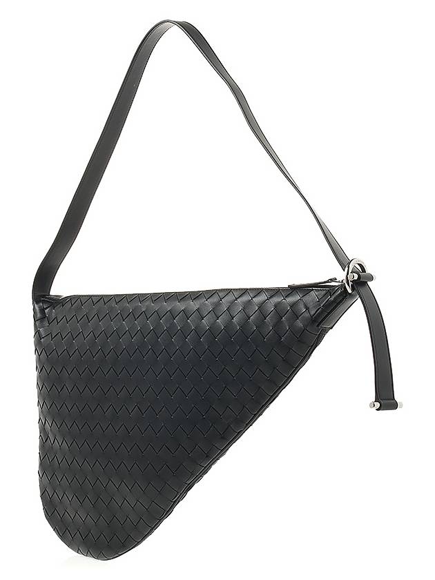 Intrecciato Virgule Cross Bag Black - BOTTEGA VENETA - BALAAN 3