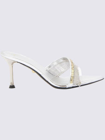 Alevì Silver Leather And Metal Vegas Sandals - ALEVI - BALAAN 1