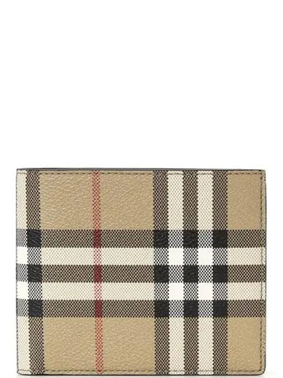 Check Half Wallet Beige - BURBERRY - BALAAN 2