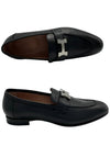 Paris Loafers Goatskin Palladium Noir - HERMES - BALAAN 3