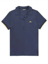 Women's Solange Short Sleeve Polo Shirt Navy - J.LINDEBERG - BALAAN 2