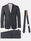 Men's Signature Classic Wool Suit Dark Grey - THOM BROWNE - BALAAN 2