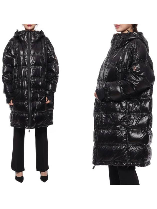 Rochelair Long Down Padded Jacket Black - MONCLER - BALAAN 2