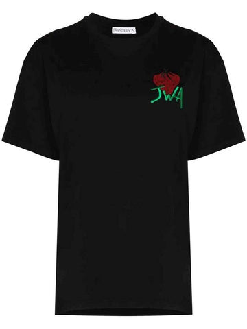 Black Cotton T-Shirt JT0072PG0772999 M0180817780 - JW ANDERSON - BALAAN.