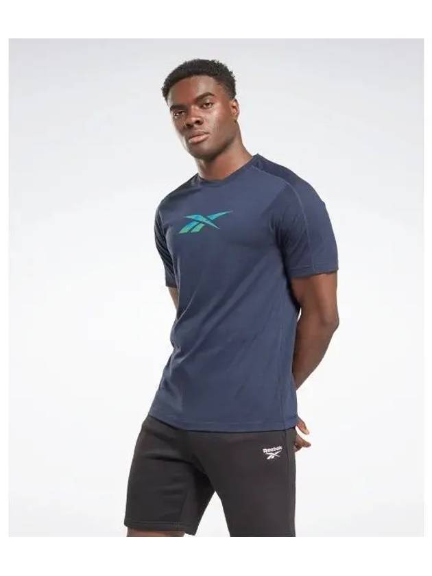 Training Speedwick T Shirt Navy HS7749 - REEBOK - BALAAN 1