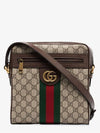 Men's Ophidia GG Small Messenger Bag Beige Ebony - GUCCI - BALAAN 2