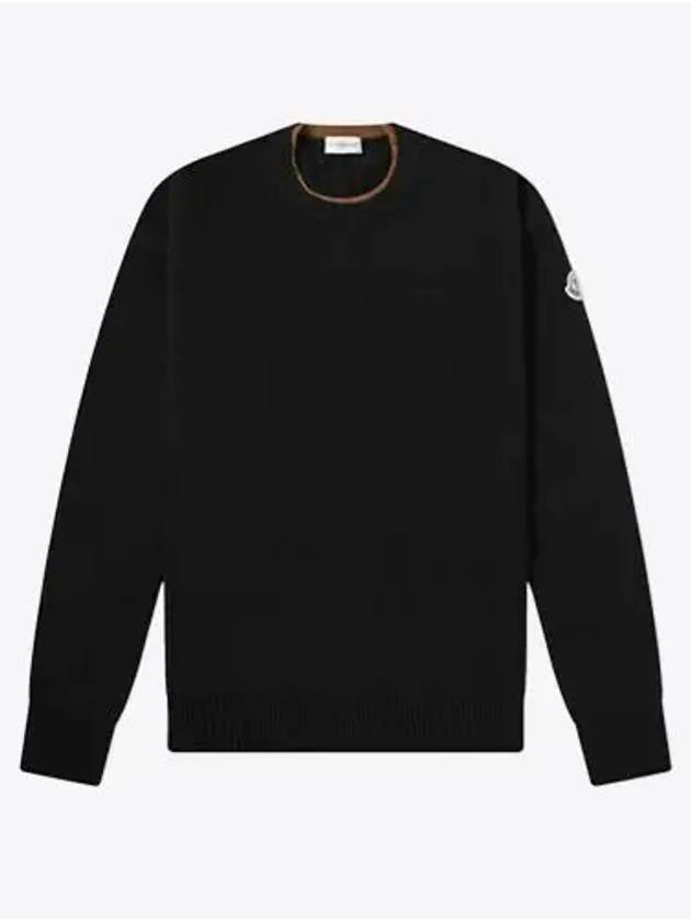 9C00015 M1213 999 Black Brown Men’s Knit - MONCLER - BALAAN 1